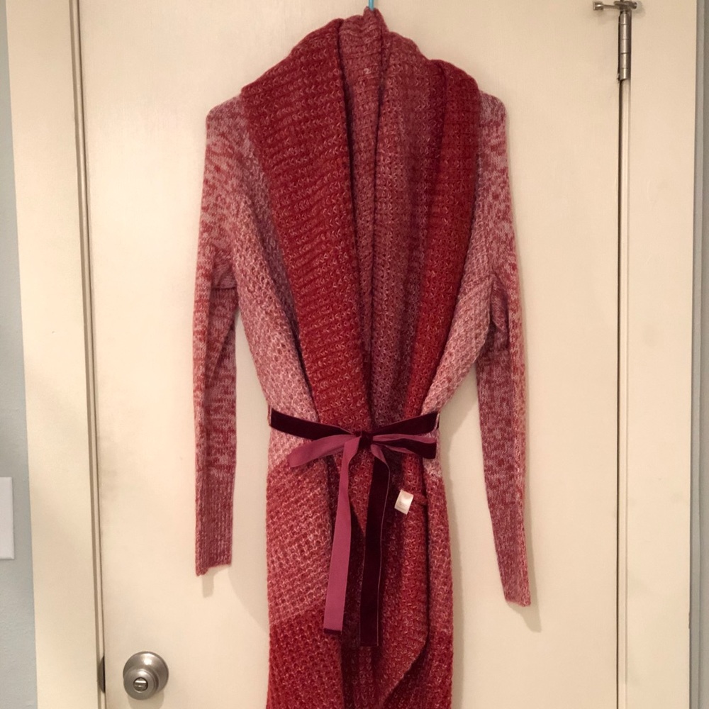 Oversized red sweater